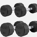 CAP 50 lbs Coated Dumbbell Set | Multiple Styles 10LBx2, 15lbx2 Set Fast Ship