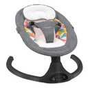 LAREX Baby Swings Electric Baby Swing Bluetooth Infant Swing Portable Rocker with 5 Speeds, 1 Seat Position, Remote Control, Dark Grey (Dark Gray)