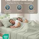 LANE LINEN 100% Cotton Sheets Full Size Set - Highly Durable 600 Thread Count Sateen Weave - Hotel Quality Bedding for A Relaxing Finish to Your Day - Securely Fits Matresses Upto 15'' Deep - Mineral