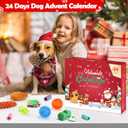 Dog Advent Calendar 2025, 24 Days Dog Pet Toy Christmas Countdown Calendar with Chew Ropes Toys Squeaky Balls Teething Christmas Doys Toys for Xmas Small Large Dogs Puppy (#1)