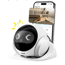 AEZ Robot Camera 1080P HD Lens Pet Camera Indoor Movable with Auto-Recharge, 2-Way Audio,Blinky Bot with Night Vision,Distance Bot Smart App Control for Cats/Dogs/Baby/Elderly (SD/Cloud Storage)
