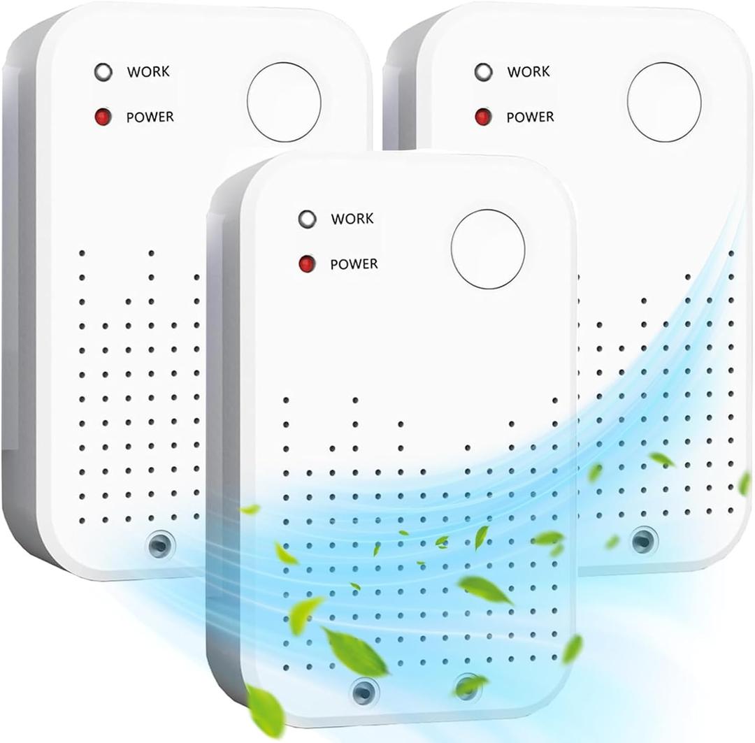 Plug In Air Purifier,Air Ionizers for Home,Quiet and Portable Ion Air Purifiers for Home,Bedroom, Office, Kitchen(3pack)