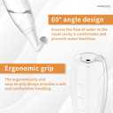 2 x Nasal Irrigator, Sinus Rinse Bottle, BPA-Free, Ergonomic Design, 2 Tips for Adult/Kids, Reduces Snoring, Relieves congestion, Easy to use, Transparent Light-grey