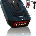 Laser/Radar Detectors for Cars with Led Display, Long Range Detection, Mute Memory, City/Highway Mode Detectors, Ideal Gifts for Car (Black)