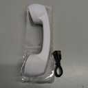 Retro Phone Handset with Wireless Bluetooth and USB Handsets for Cell Phones Radiation-Proof Comfortable Call (White)