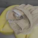 My Brest Friend Super Deluxe Nursing Pillow-Enhanced Comfort & Ergonomic Breastfeeding Pillow for Ultimate Support For Mom & Baby-Adjustable and with Handy Side Pocket,100%Woven Cotton Oatmeal Waffle