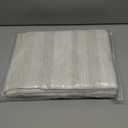 Boho Farmhouse Shower Curtain Set with Tassel, Linen Bohemian French Country Chic Bathroom Shower Curtain Set, Modern Striped Textured Shower Curtain 72x72 - Beige/Cream