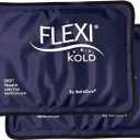 2 FlexiKold Gel Ice Packs - Ice Packs for Injuries Reusable, Back Pain Relief, Knee Ice Pack Wrap, After Surgery, Ice Pack for Knee - 6303-COLD-2PK by NatraCure - Medium 2PK