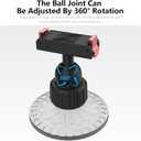Mini Suction Cup Car Mount DJI Osmo Nano Accessories, with Magnetic Mount Quick Release Adapter Base Inside Dash Dashboard Vacuum Glass Sucker Holder Attachment