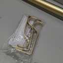 EXCLUSIVE HOME Silver Aged Sphere 1" Curtain Rod and Coordinating Finial Set, Gold, Adjustable 36"-72"