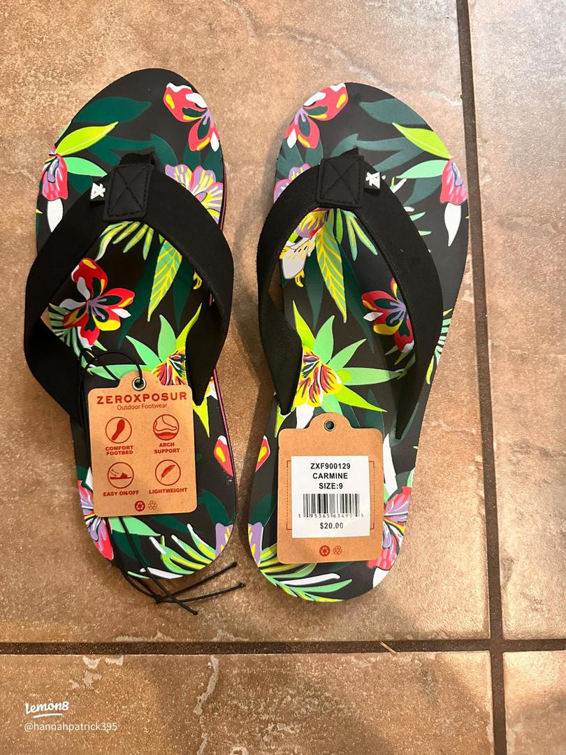 Zeroxposur Women's Flip-Flops, Outdoor Footwear, Carmine, Size 10