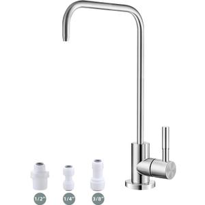 Drinking Water Faucet,Lead-Free Water Filter Faucet,Easy to Install Reverse Osmosis Faucets for Kitchen Bar Sink,Brushed Nickel SUS304 Stainless Steel
