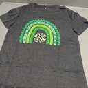 Yimoya Womens Feelin Willie Lucky T-Shirt Casual Shamrock St Patrick's Day Shirt Irish Tees (S)
