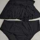 SUUKSESS Women Ruffle High Waisted Tankini Swimsuit Tummy Control Bathing Suit, 3XL