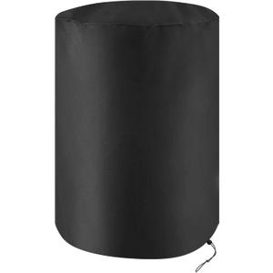 55 Gallon Drum Cover Water Storage Barrel Cover Waterproof Outdoor Rain Barrel Cover Plastic Steel Barrel Water Collector Container Cover All Weather Protection with Drawstring