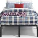 VASAGLE Full Metal Bed Frame, 18 Inches Tall, 1100 lb Weight Capacity