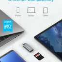 Anker SD Card Reader, 2-in-1 USB C Memory Card Reader for Digital Camera SD Card Viewer with Dual Slot for SDXC, SDHC, SD, MMC, RS-MMC, Micro SDXC,MicroSD, Micro SDHC Card, and UHS-I Cards