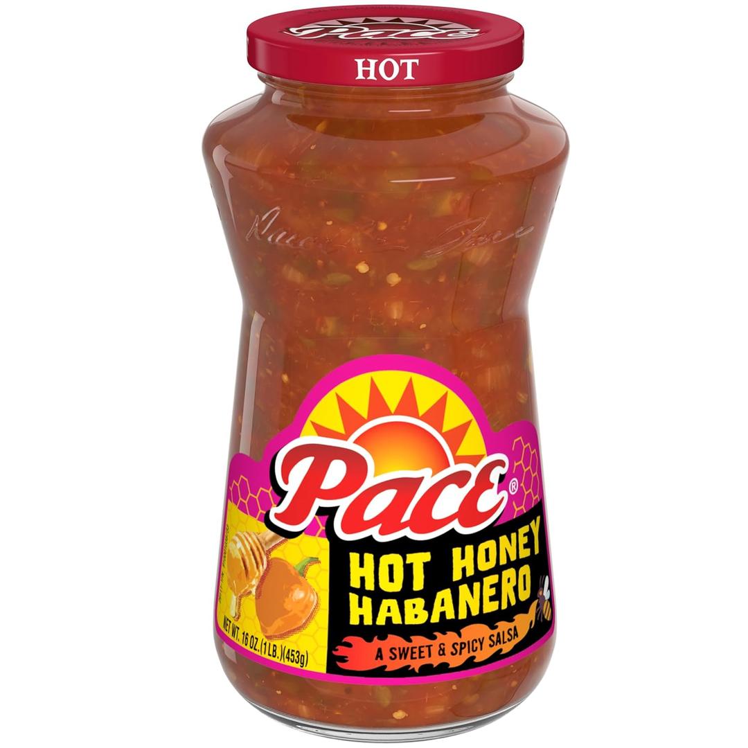 Pace Hot Honey Habanero Sweet and Spicy Salsa 16oz Jar (EXP 09/16/26)