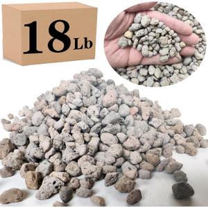Voulosimi Garden Pumice Rock Horticultural Cactus Bonsai Succulent Soil Additive for Plants, Landscaping, Vase Fillers (3/8 inch, 18 LB)