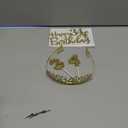 34th Birthday Decorations for Women Gold with 34th Birthday Sash and Crown, Cake Topper and Candles, Number Balloons, 34 Year Old Gifts for Women