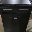 BLACK+DECKER 18-Inch Portable Dishwasher, 8-Place Setting Capacity, Mobile Dish Washer with 6 Wash Programs, LED Display, Stainless Steel Tub, ENERGY STAR Certified, BPD8B, Black 