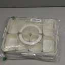 Tydanix Divided Snack Box with Lid and Handle, Portable Snackle Box Organize