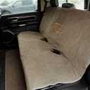 Mud River Brown Two Barrel Double Seat Cover, Size: X-Large
