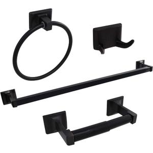 Formosa Design Hardware 4-Piece Bathroom Hardware Kit (Dark Bronze)