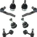 TRQ Front Steering & Suspension Kit Ball Joint Sway Bar Stabilizer Link Tie Rod Compatible with 2008-2022 Toyota Sequoia 2007-2021 Tundra