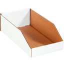 BOX USA BBINMT815 Open Top Bin Boxes, 8" x 15" x 4 1/2", Oyster White (Pack of 50)
