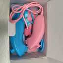 Wii Remote Controller, 2 Packs Upgrade Wireless Controller Compatible with Wii Wii U Console(Pink and Blue)