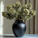 Ttranewsoo Green Hydrangea Artificial Flowers,Fake Fall Flowers Silk Hydrangea with Stems,Fall Faux DIY Floral for Table Vase,Hydrangeas Bouquet Indoor and Outdoor Decoration 24" Green 8pcs No Vase