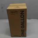 AQUAFIT 1 Gallon Time Marker Water Bottle - 128 oz, Gym Jug, Straw, Big, Large (Aqua) BPA Free