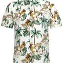 Hawaii Dog Shirt, Pet Summer T-Shirts Dog Style Floral Breathable Cool Clothes Hawaiian Shirts for Small Dogs and Cats Owner and Pet Shirts are Sold Separately
