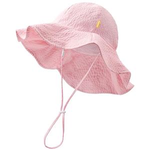 HONGTEYA Baby Sun Hat Toddler Girl Beach Hat Adjustable Outdoor Summer Hat Sun Protection Wide Brim Infant Kids Pink