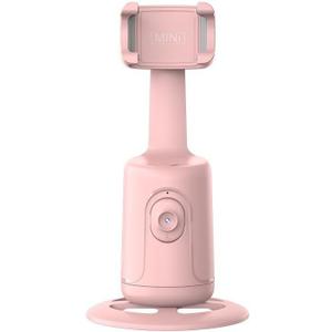 Auto Face Tracking Phone Holder, 360 Rotating Cell Phone Photo and Video Kits Stand, Smart Shooting-Stand for Live Vlog Streaming Video, Rechargeable (Pink)