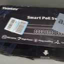 24 Port Gigabit Ethernet PoE Switch with 2 Uplink Gigabit Port & 2 SFP Port, YuanLey Unmanaged 24 Port PoE+ Network Switch, Rackmout, Build in 400W Power, Support 802.3af/at, Plug and Play