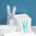 Soft Toothbrushes with Box (Regular Size Head), Periodontist Design Tapered Bristles for Sensitive Teeth & Receding Gums (5 Pack, Colors May Vary)