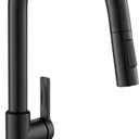 KRAUS Oletto Single Handle Pull Down Kitchen Faucet in Matte Black, KPF-2820MB