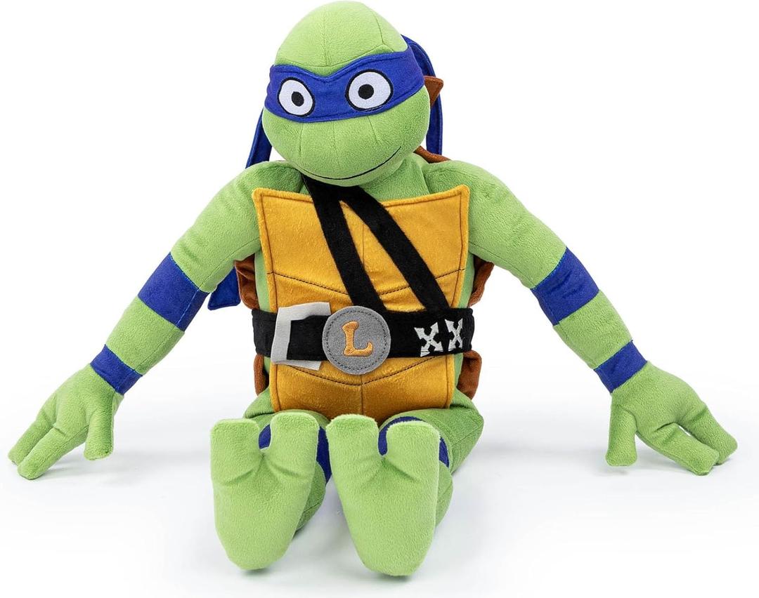 Jay Franco Nickelodeon Teenage Mutant Ninja Turtles Leonardo Plush Pillow Buddy - Super Soft Stuffed Character Pillow - Polyester Microfiber, 26 Inches