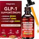Berberine With Ceylon Cinnamon Liquid Drops With Cayenne Pepper, 2 fl oz | Boost GLP-1, Supports Gut Health, Digestion, Antioxidant & Immune Support, Non-GMO & Gluten-Free