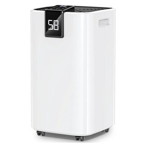 4000 sq.ft Dehumidifier for Basement, Trazico 45 Pint Dehumidifiers for Home with Drain Hose, Smart Humidity Control, 24H Timer, Auto Defrost, Ideal for Large Room, Bathroom, Bedroom, Garage, Black