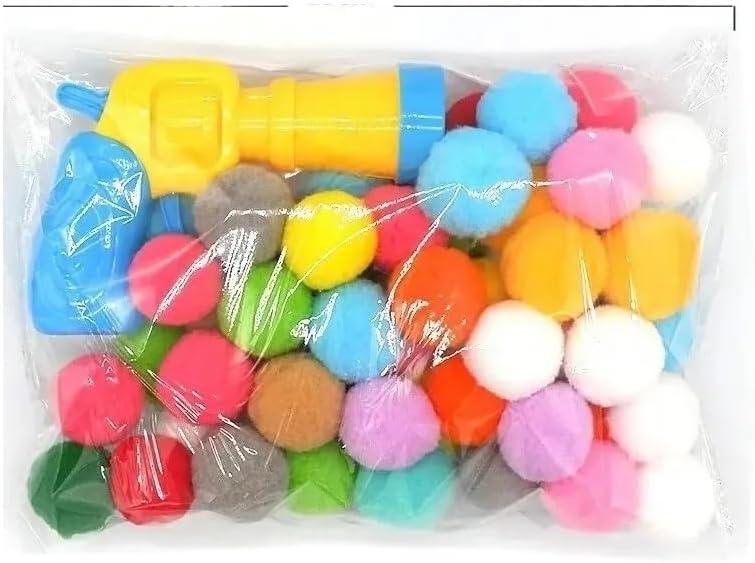 Pets Stuffed Toy Gun Excited Mini Games Cat Toys Fun Gadgets Ball for Cats Entertainment Interaction Quiet Fur Ball(03)