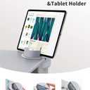 SAIJI Laptop Lap Desk for BedFits Up to 17" Laptops & MacBook,Lightweight Tray Table with Soft Leather Wrist Pad,Sturdy Phone/Tablet Holder, Laptop Stand with Cushion for Home Office/Gaming On Couch