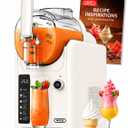 WETIE Slushie Machine, 82oz Slushy Machine for Home with Adjustable Temperature, LED Display, 6 Presets Frozen Drink Maker for Ice Cream, Smoothie, Frapps, Margarita, Milkshake, Auto-Clean