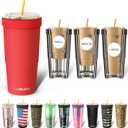 Frost Buddy Togo Buddy | 30 oz Stainless Steel Vacuum Insulated Tumbler | To Go Coffee Cup  Reusable, Iced Coffee Cups, Travel Mug, Thermal Cup for Hot & Cold Drinks, Dunkin Cup (Red)