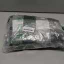 THE ART BOX Farmhouse Buffalo Plaid Check Tartan Curtains, Light Filtering Window Drapes for Living Room & Bedroom, Woven Plaid Pattern with Bow Tie Top, 2 Panels, 42" x 63", Green