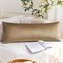Artscope Luxury Velvet Lumbar Pillow Cover Super Soft Decorative Rectangle Pillowcases Soft Solid Cushion Cases for Couch Sofa Bedroom Car Decor 14x36 Inch Golden Brown