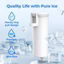 Waterdrop C33 Ice Maker Water Filter, Replacement for GE Profile Opal Nugget Ice Maker Filter, P4INKFILTR, with Ring Pull, NSF 42&372 Certified, 4 Pack