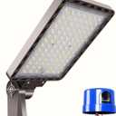 240W LED Parking Lot Light Dusk to Dawn Photocell 5000K Commercial Outdoor Area Light IP65 Waterproof 100-277V 36000LM Wall Mount